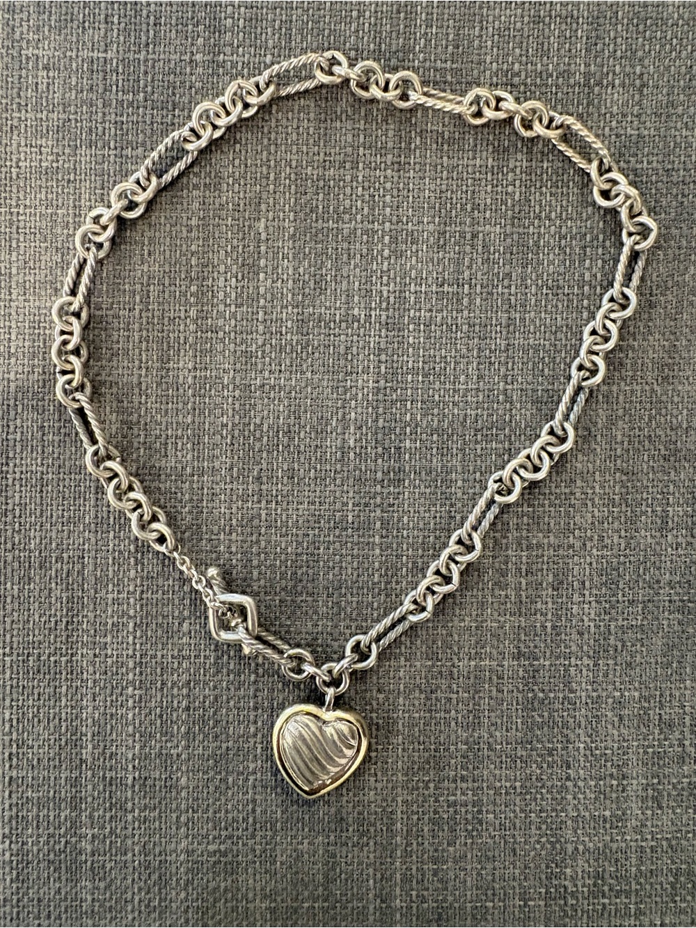 Vintage David Yurman Hampton Cable Station Necklace